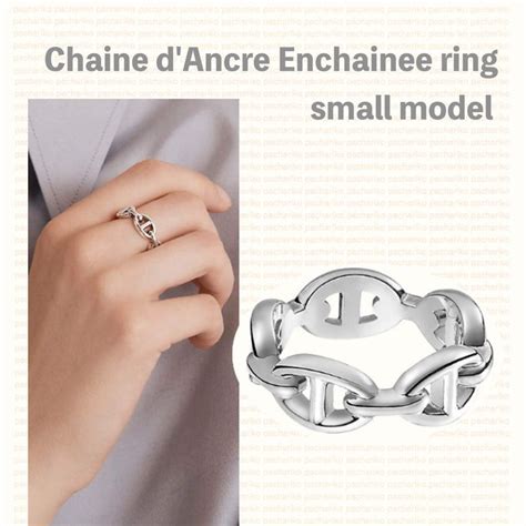 Chaine d'ancre Enchainee ring, small model 